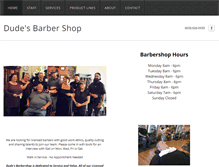 Tablet Screenshot of dudesbarbershop.us